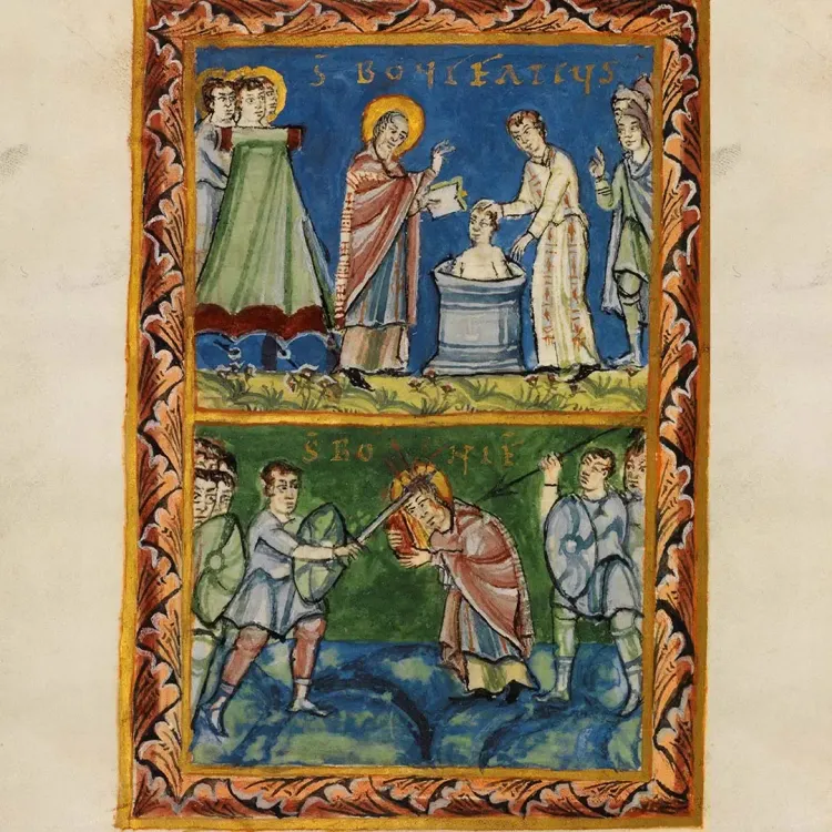 Lioba und Bonifatius – Die Engländer missionieren die Deutschen: mit Schwester Jakoba Zöll und Gisela Muschiol